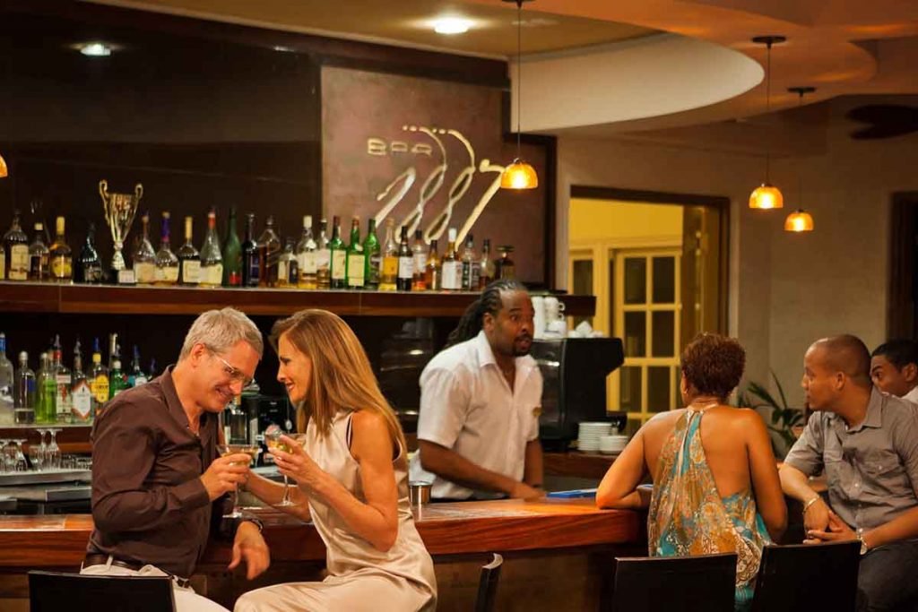 The bar at the Crane Resort and Residences in Barbados
