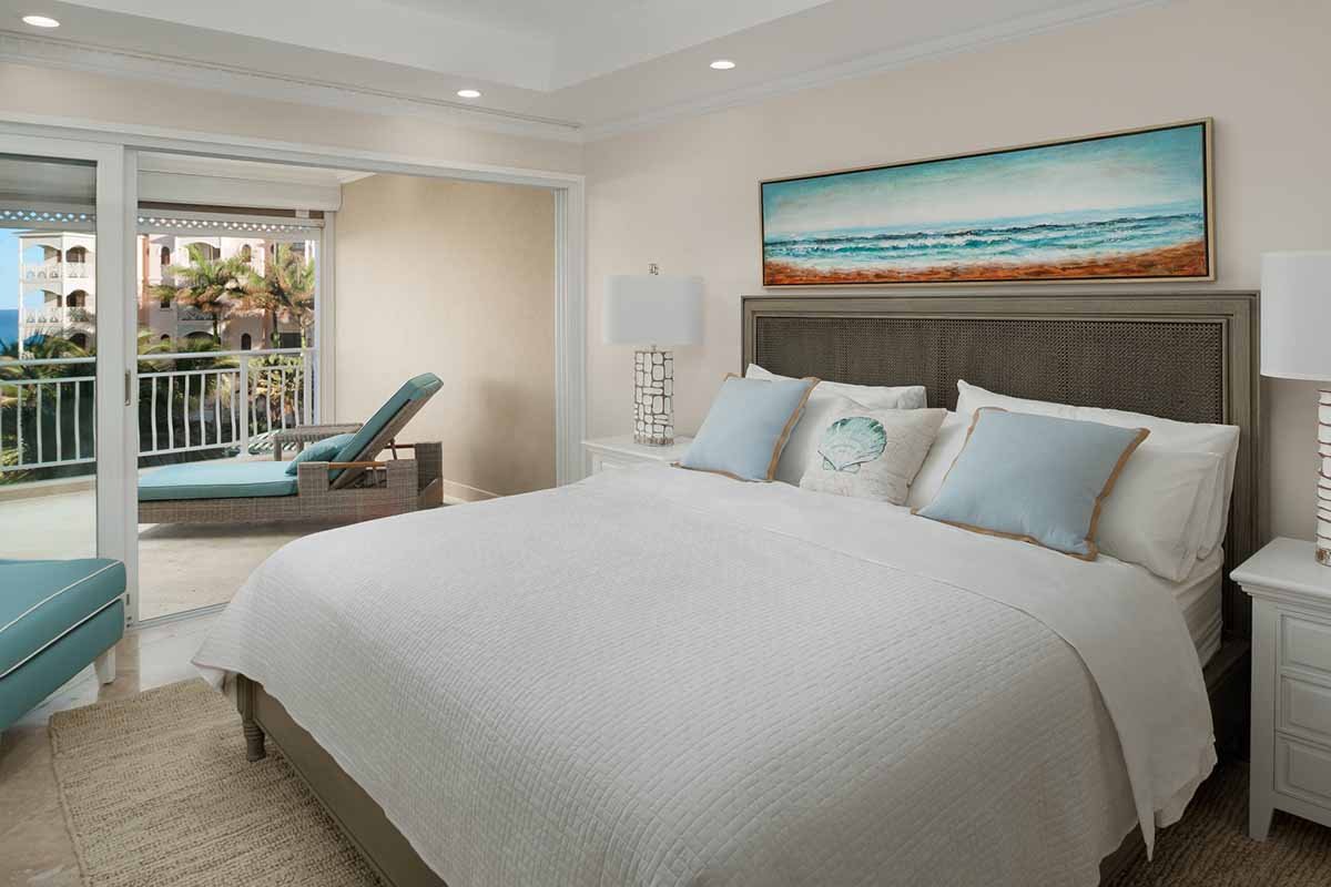 Master bedroom at the Crane Resort and Residences in Barbados