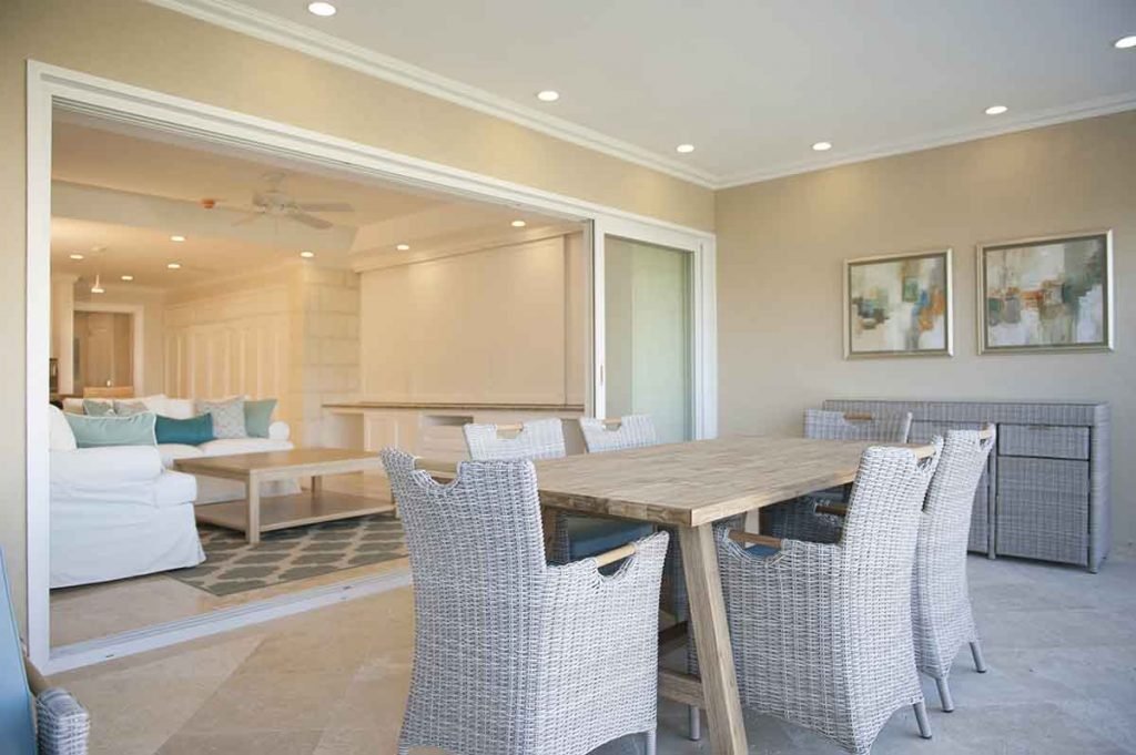 Patio at the Crane Resort and Residences in Barbados