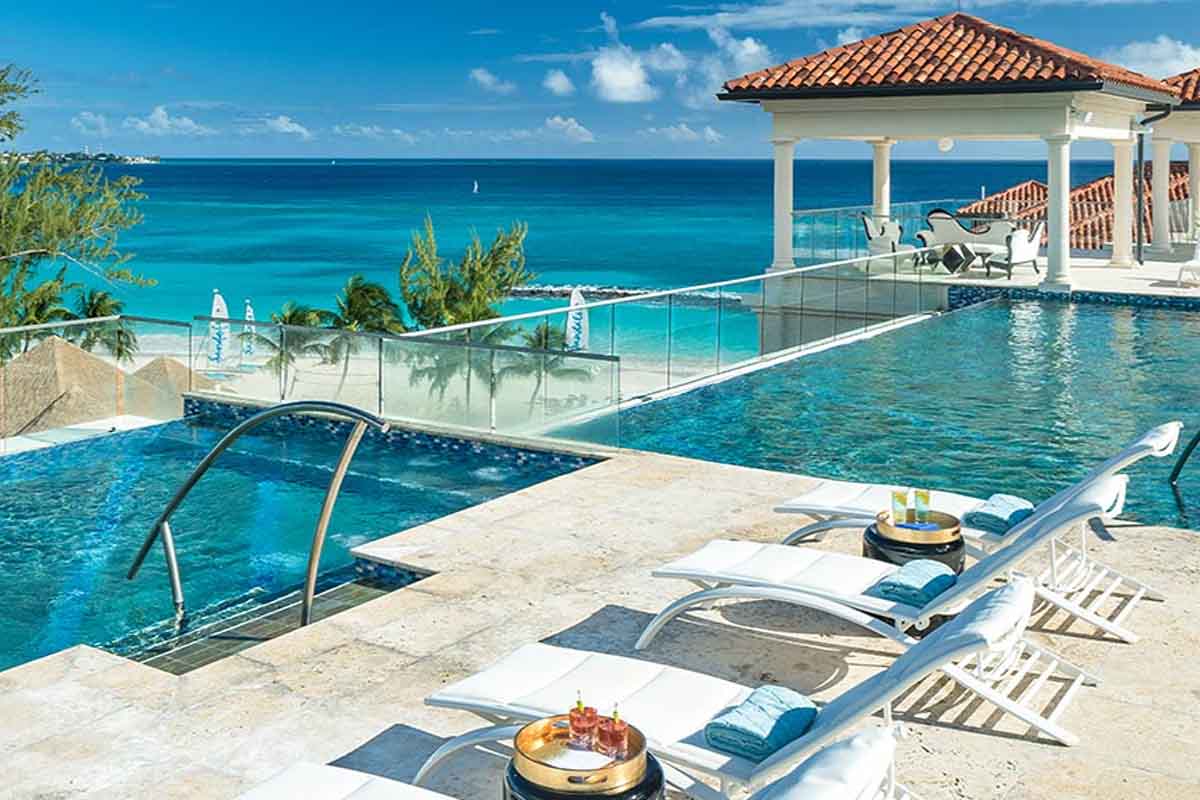 Pool at the Sandals Resort