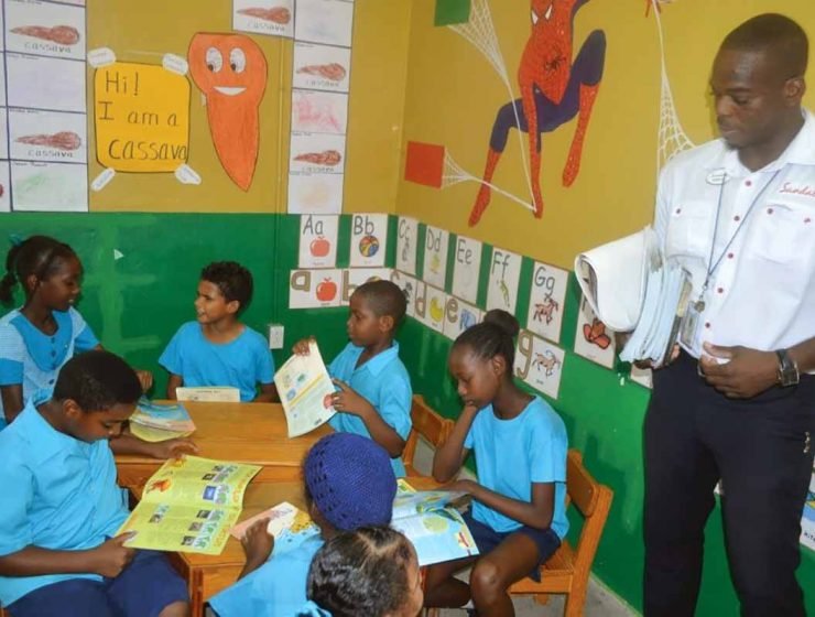 The Sandals Foundation at a school in the Caribbean
