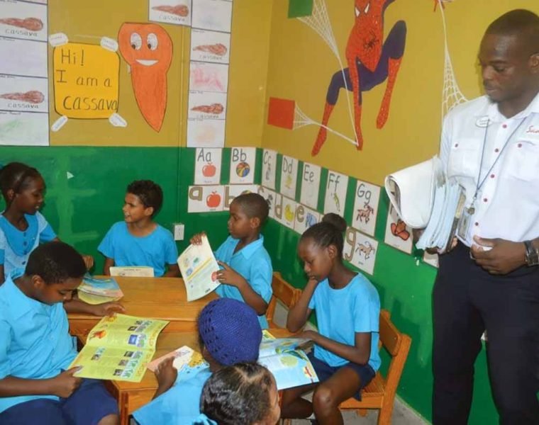 The Sandals Foundation at a school in the Caribbean