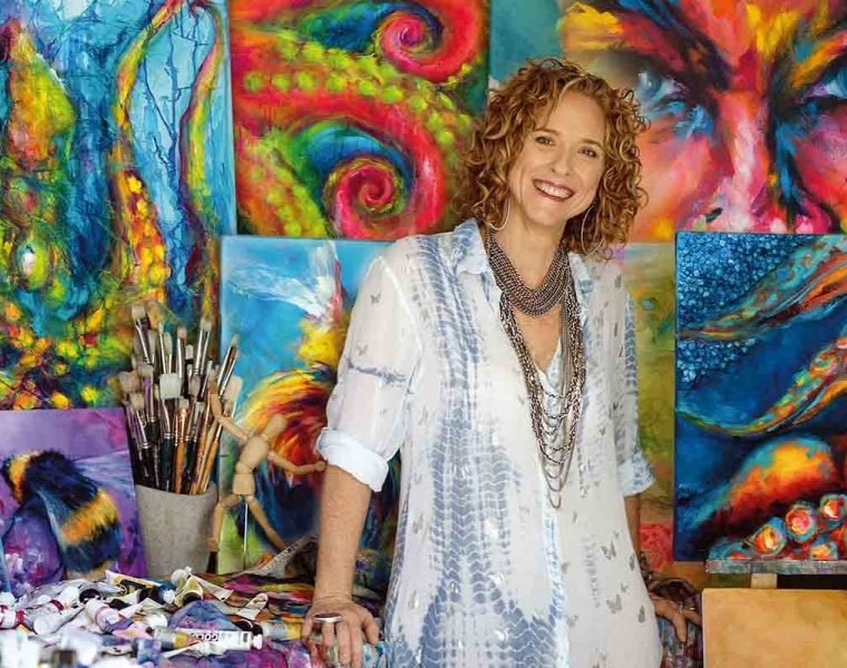 Barbadian artist Sian Pampellonne