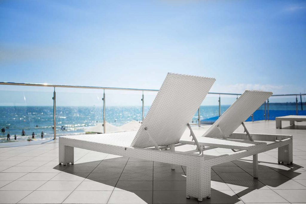 Patio with ocean view