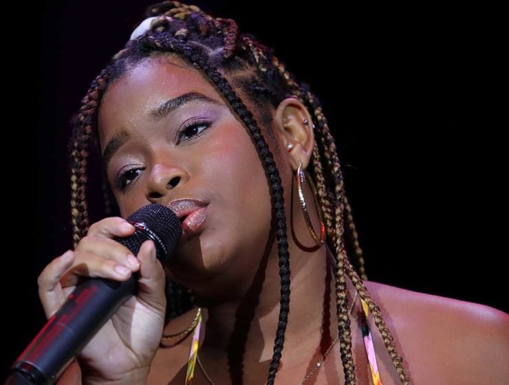 Samaria performing at HoneyJam in Barbados.