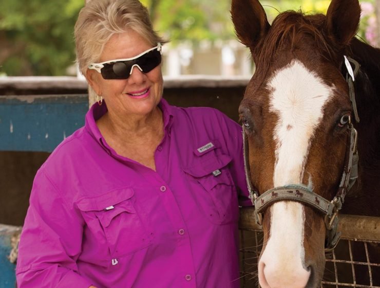 Auntie Di with her favourite horse