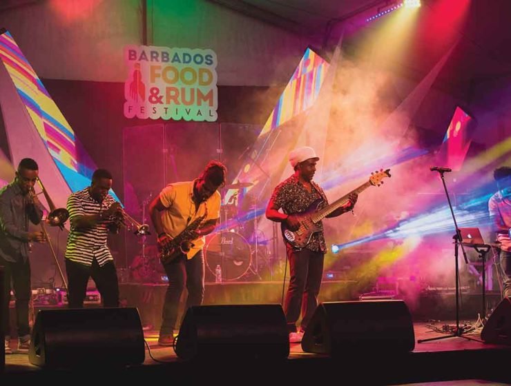 Live music at the Food and Rum Festival in Barbados