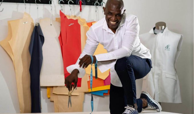 Barbadian fashion designer Rykii De Jude