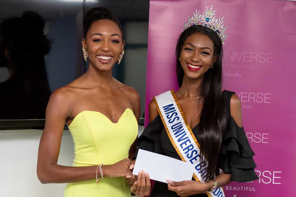 Miss Universe Barbados Contestants Receive Their Prizes Living Barbados