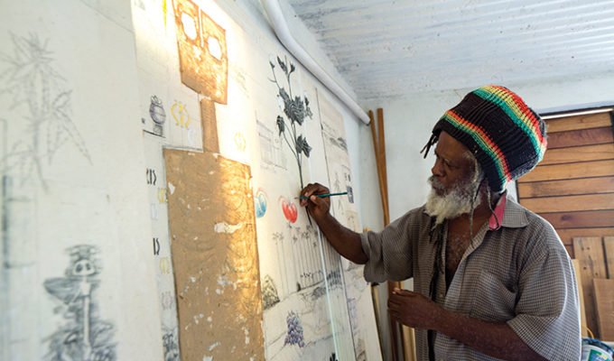 Barbadian artist Ras Ishi