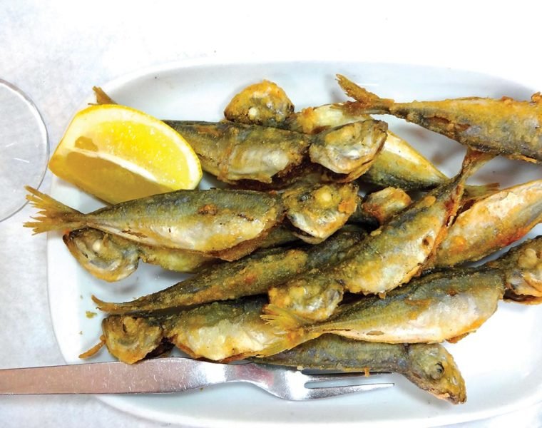Fried Mackerel in Algarve Portugal